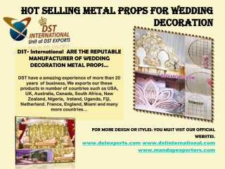 HOT SELLING METAL PROPS FOR WEDDING DECORATION