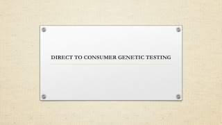 Direct to consumer genetic testing companies