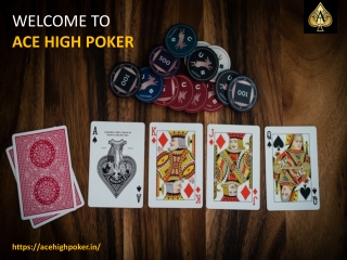 Online Poker Real Money - Ace High Poker