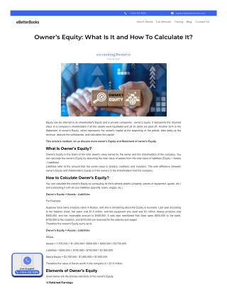 Owner’s Equity What Is It and How To Calculate It