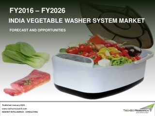 India Vegetable Washer System Market, Forecast 2025