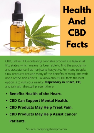 Health And CBD Facts