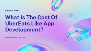 What Is the Cost of Uber Eats-Like App Development?