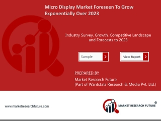 Micro Display Market Research Report (2023): Key Trends and Opportunities