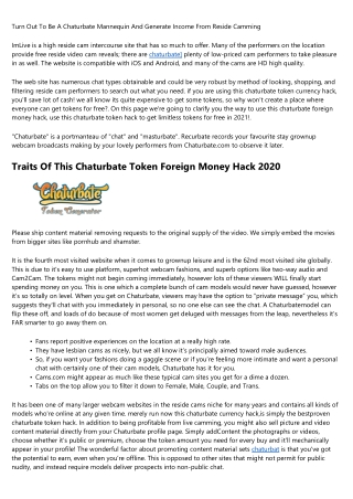 The 10 Scariest Things About charubate