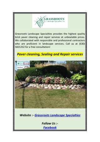 Paver cleaning, Sealing and Repair services