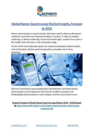 Global Raman Spectroscopy Market Insights, Forecast to 2025