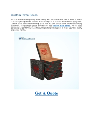 Custom Pizza Boxes-Custom Soap Boxes