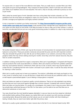 How to Get More Results Out of Your mink lash