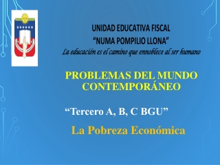 Pobreza Económica. SEMANA 32