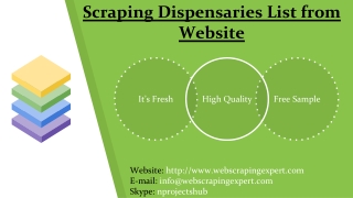 Scraping Dispensaries List from Website