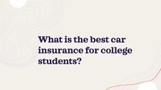 What is the best car insurance for college students