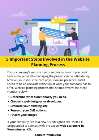 5 Important Steps Involved in the Website Planning Process