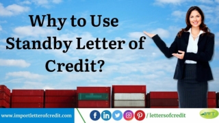 Standby Letter of Credit | Why SBLC | SBLC Benefits