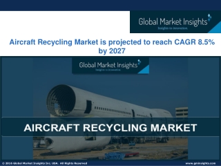 Aircraft Recycling Market 2021-2027 By Regional Industry Growth & Forecast