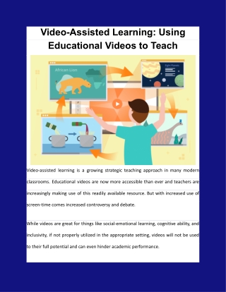 Video-Assisted Learning_ Using Educational Videos to Teach