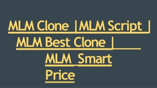 Readymade MLM Clone Script - DOD IT Solutions