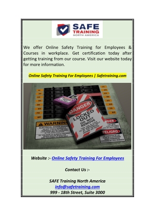 Online Safety Training For Employees  Safetraining.com