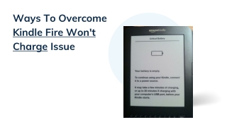 Solve kindle Not Charging Error