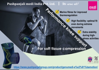 Genumedi® E⁺motion® Knee Support | Pushpanjali medi India Pvt Ltd