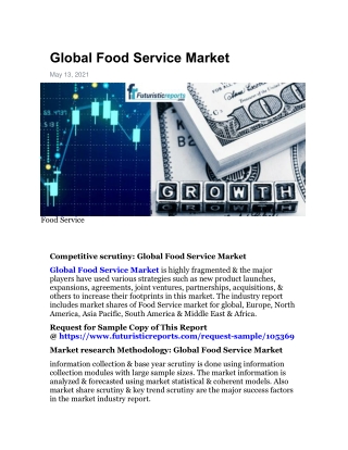 COVID - 19 Affect on Global Food Service Market due to pandemic