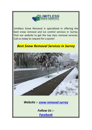 Best Snow Removal Services in Surrey1