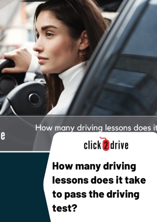 How many driving lessons do you need to pass the driving test?