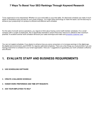 7 Ways To Boost Your SEO Rankings Through Keyword Research