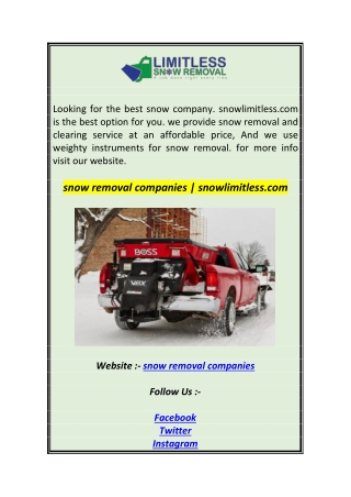 snow removal companies  snowlimitless1