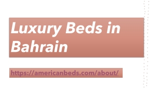 Luxury Beds in Bahrain