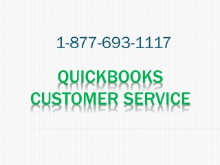 QuickBooks Customer Service 1-877-693-1117