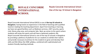 top 10 schools in bangalore