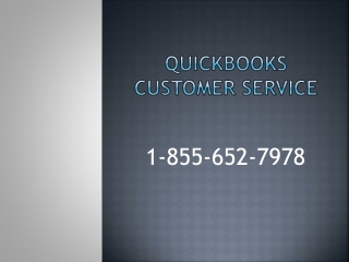 QuickBooks customer Service 1-855-652-7978