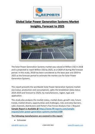 #GlobalSolarPowerGenerationSystemsMarket