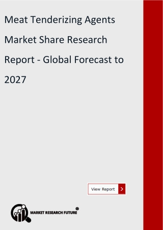 Meat Tenderizing Agents Market Share