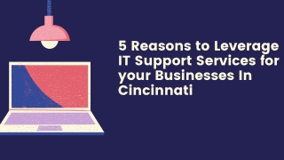 5 Reasons to Leverage IT Support Services for your Businesses In Cincinnati