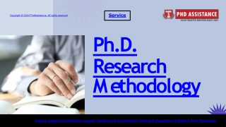 PhD Research Methodology Writing Help | PhD Dissertation Writing  - Phdassistanc