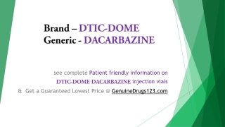 Place an order DACARBAZINE Medication Online