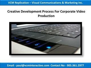 Creative Development Process For Corporate Video Production
