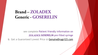 ZOLADEX 3.6 MG Side Effects and the Lowest Cost