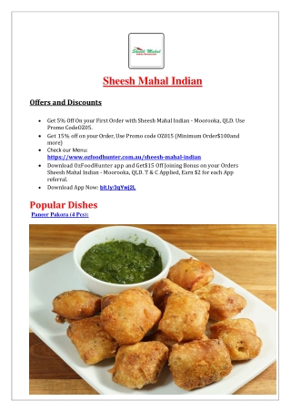 Sheesh Mahal Indian Restaurant – 5% OFF - Takeaway Moorooka, QLD