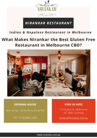 What Makes Nirankar the Best Gluten Free Restaurant in Melbourne CBD?