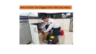 How To Clean The Clogged Drain With Easy Ways