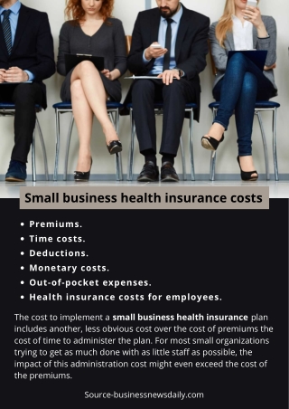 Small business health insurance costs