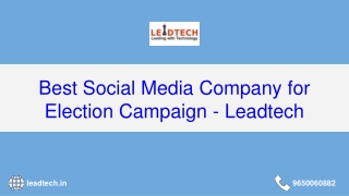 Best Social Media Company for Election Campaign - Leadtech