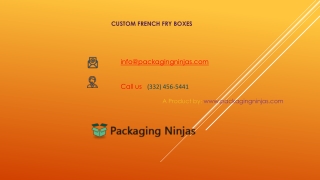 How to get Custom French Fry Boxes at Wholesale Rates