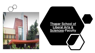 Thapar School of Liberal Arts & Sciences- Faculty