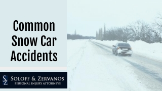 Common Snow Car Accidents!