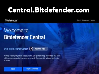 Central.bitdefender.com - Guide to Bitdefender Login & Activation