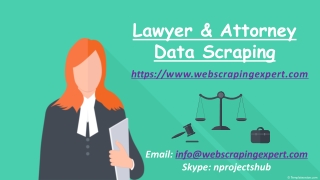 Lawyer & Attorney Data Scraping